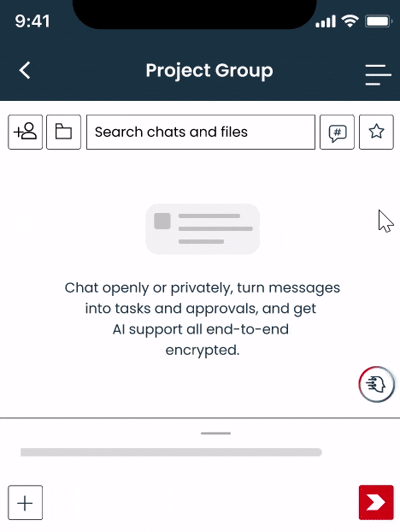 arkchat-feature-1 click task & approval