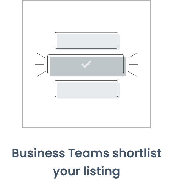 Arkchat messaging app: Buyers shortlist listings