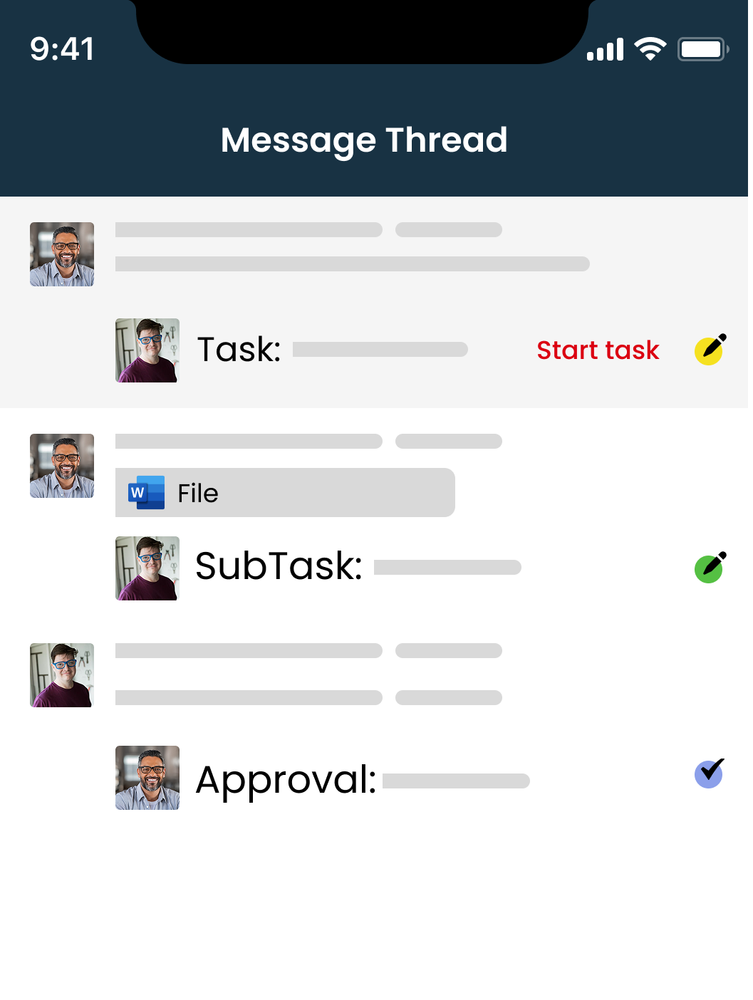 Turn everyday chats into organised work. -5