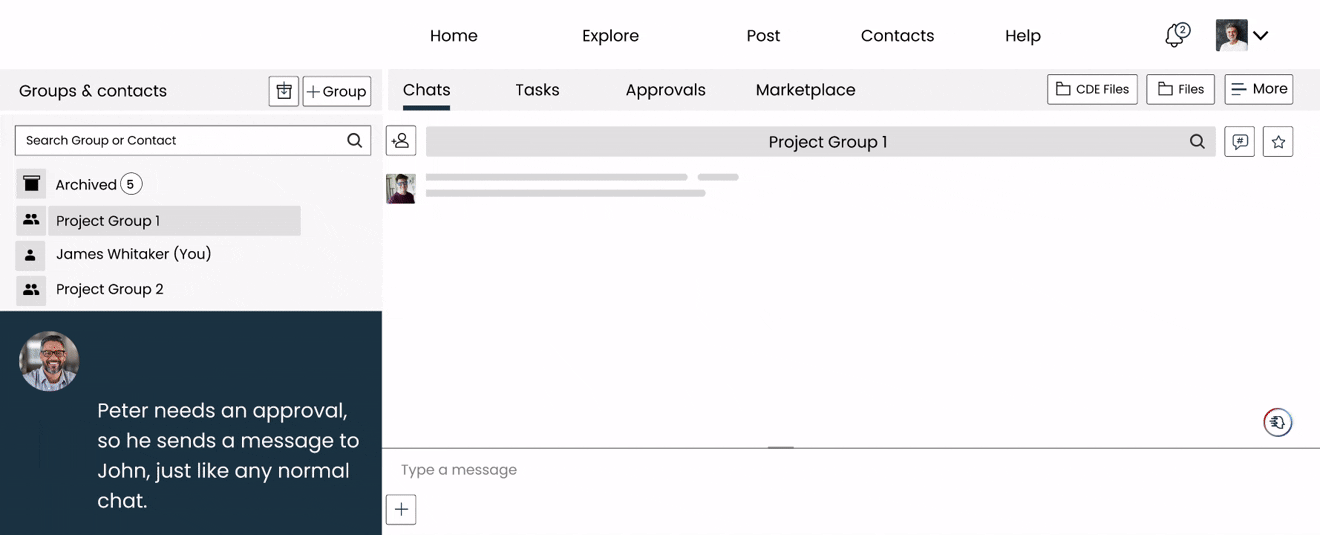 You just chat, Arkchat does the rest.