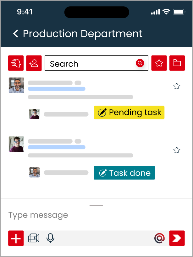Arkchat messaging app: Manufacturers can collaborate with multiple teams in production department group