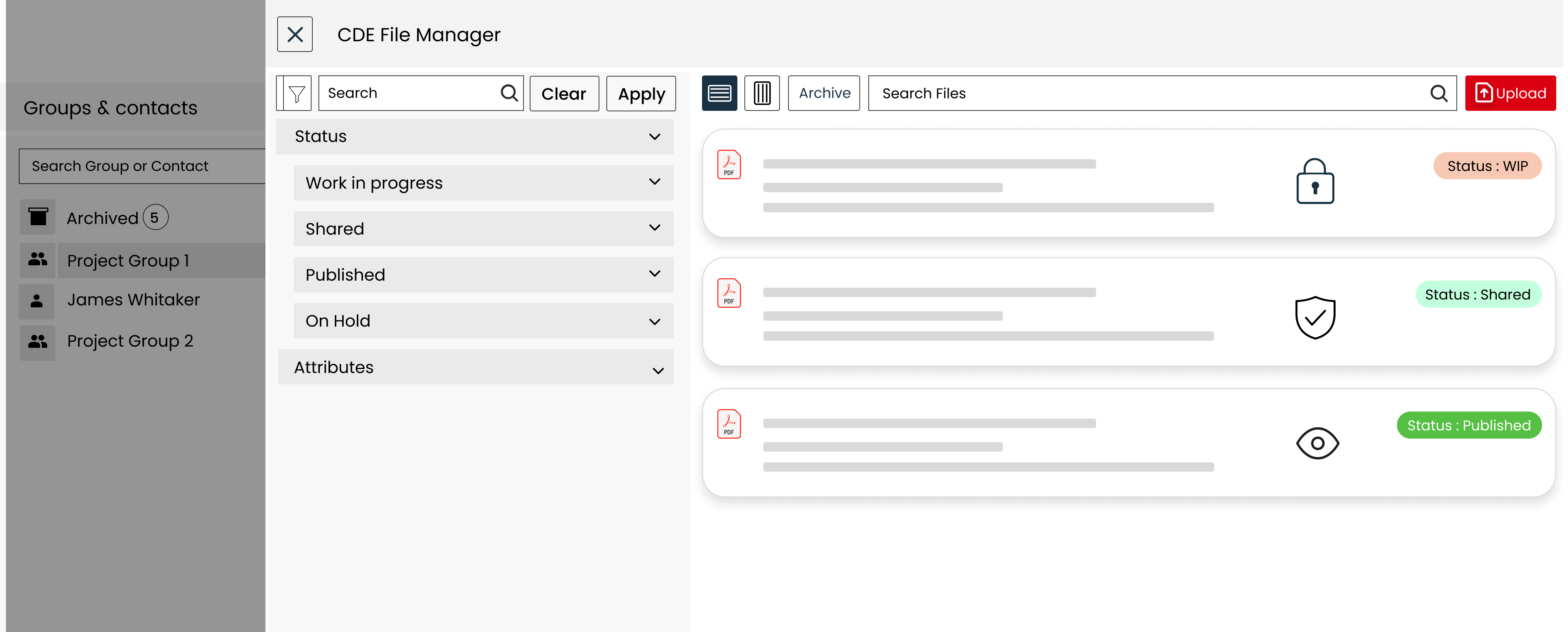 Only the right people see the right files.