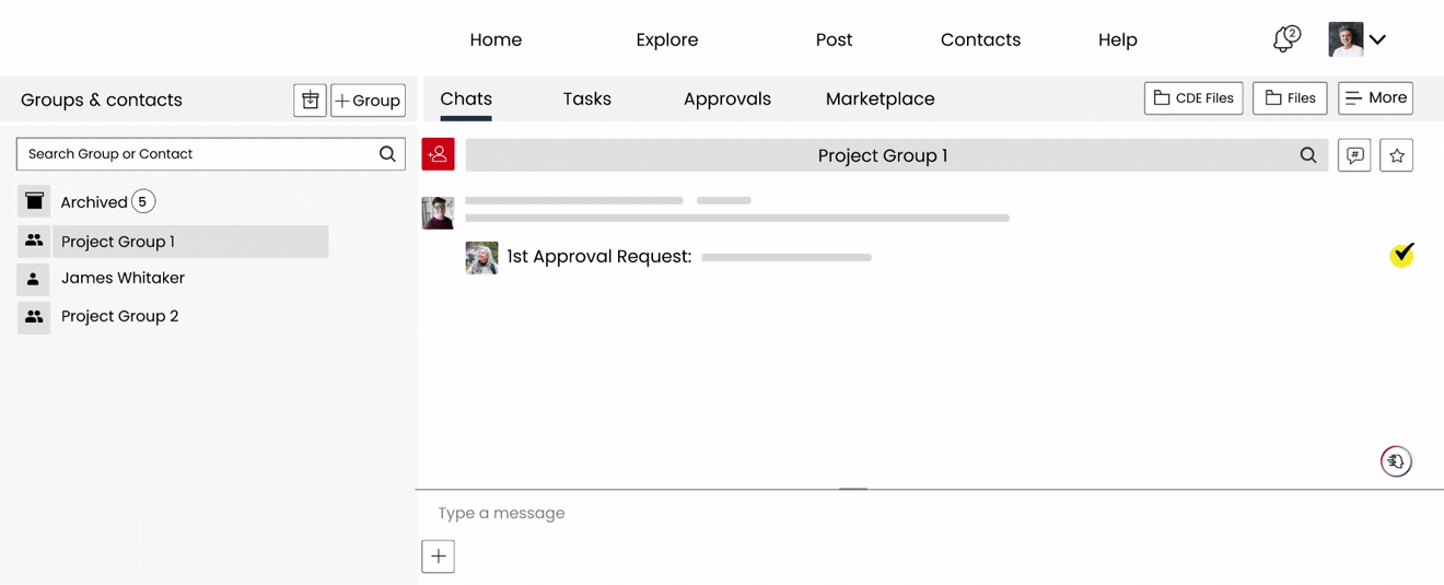 Approvals that flow naturally.