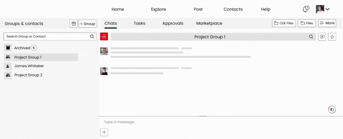 Secure by design - messages encrypted everywhere
