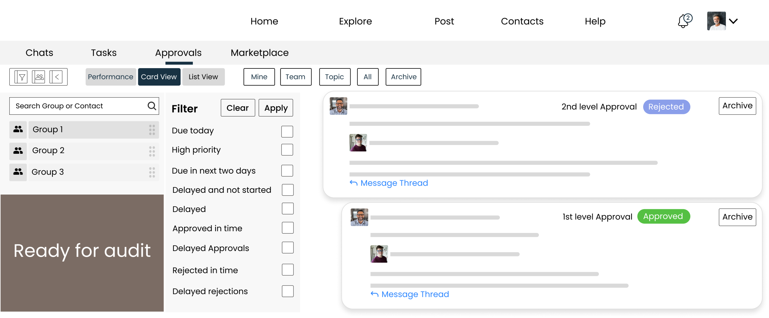 Automatic compliance and audit readiness built into your workflow