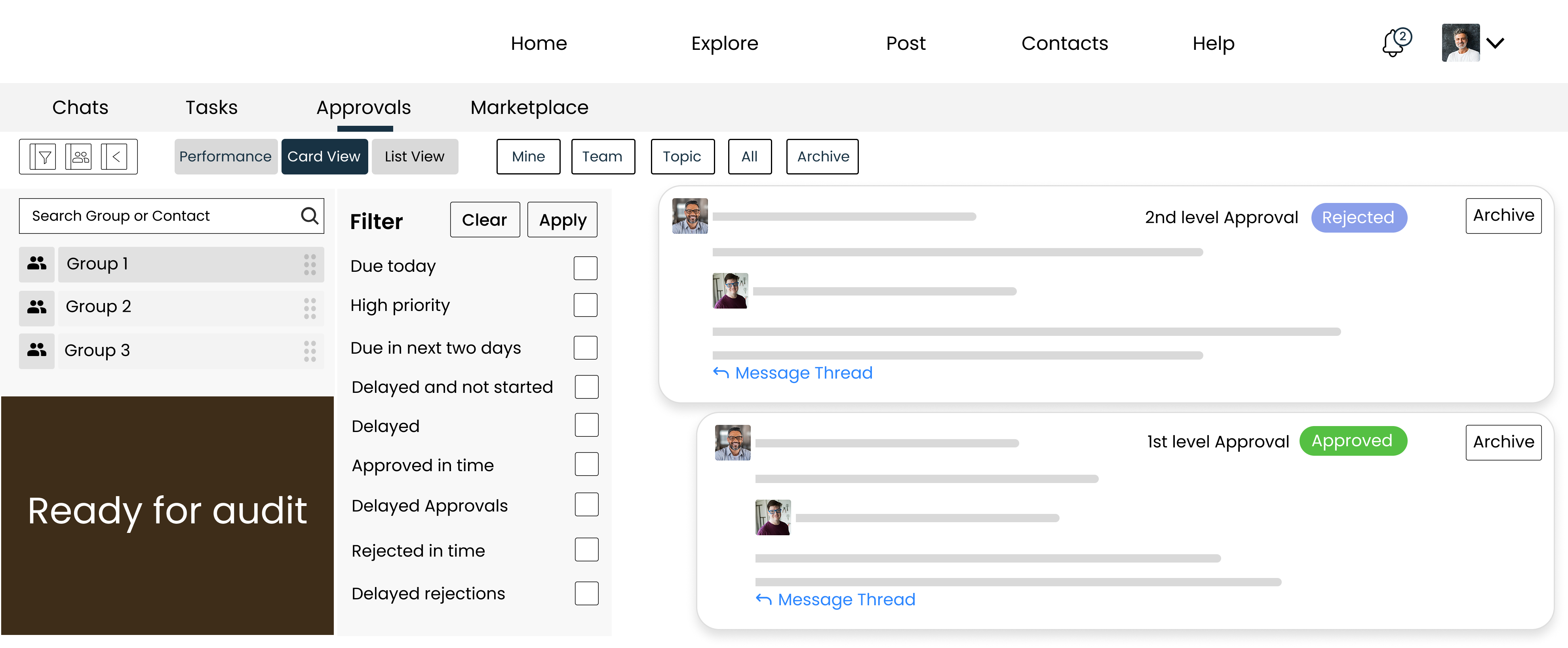Automatic compliance and audit readiness built into your workflow