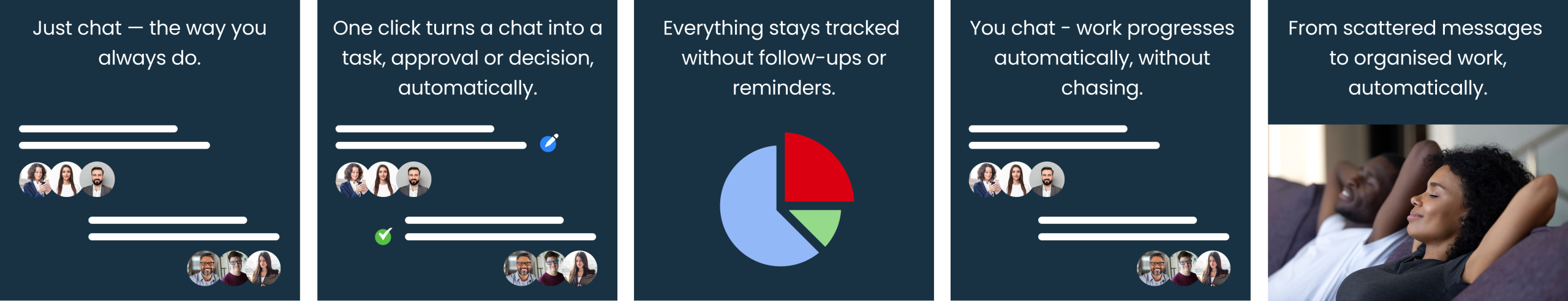 Arkchat turns everyday conversations into organised work - automatically. - Web