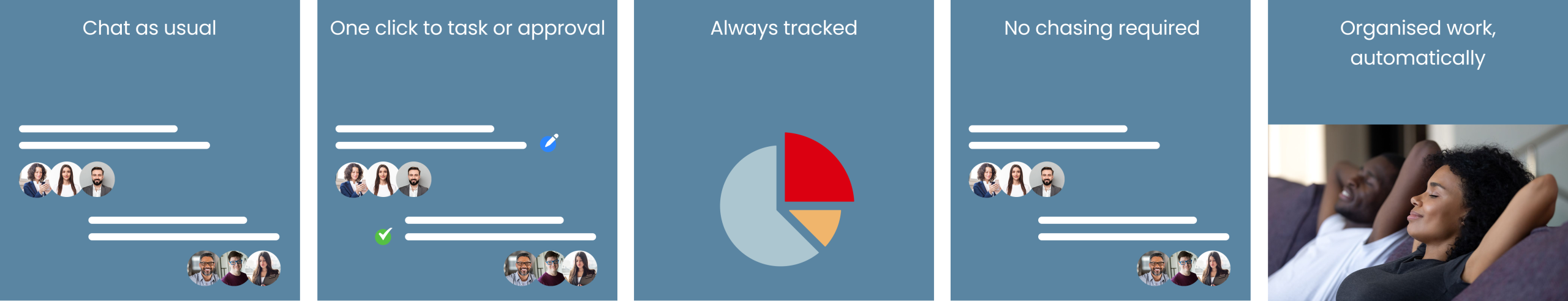 Arkchat turns everyday conversations into organised work - automatically.